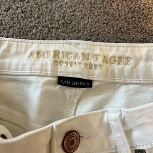American eagle white jean shorts!